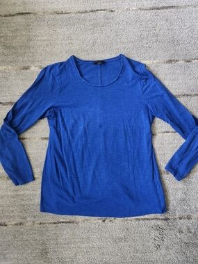 Banana Republic Royal Blue Long Sleeve Crewneck Top